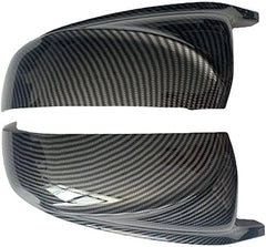 Side Mirror upper cover  (Side Mirror cover) Carbon Fiber Horn Model Left 51167180725 &  Right 51167180726 Compatible With BMW X5 E70 & X6 E71 TAG-SMC-52