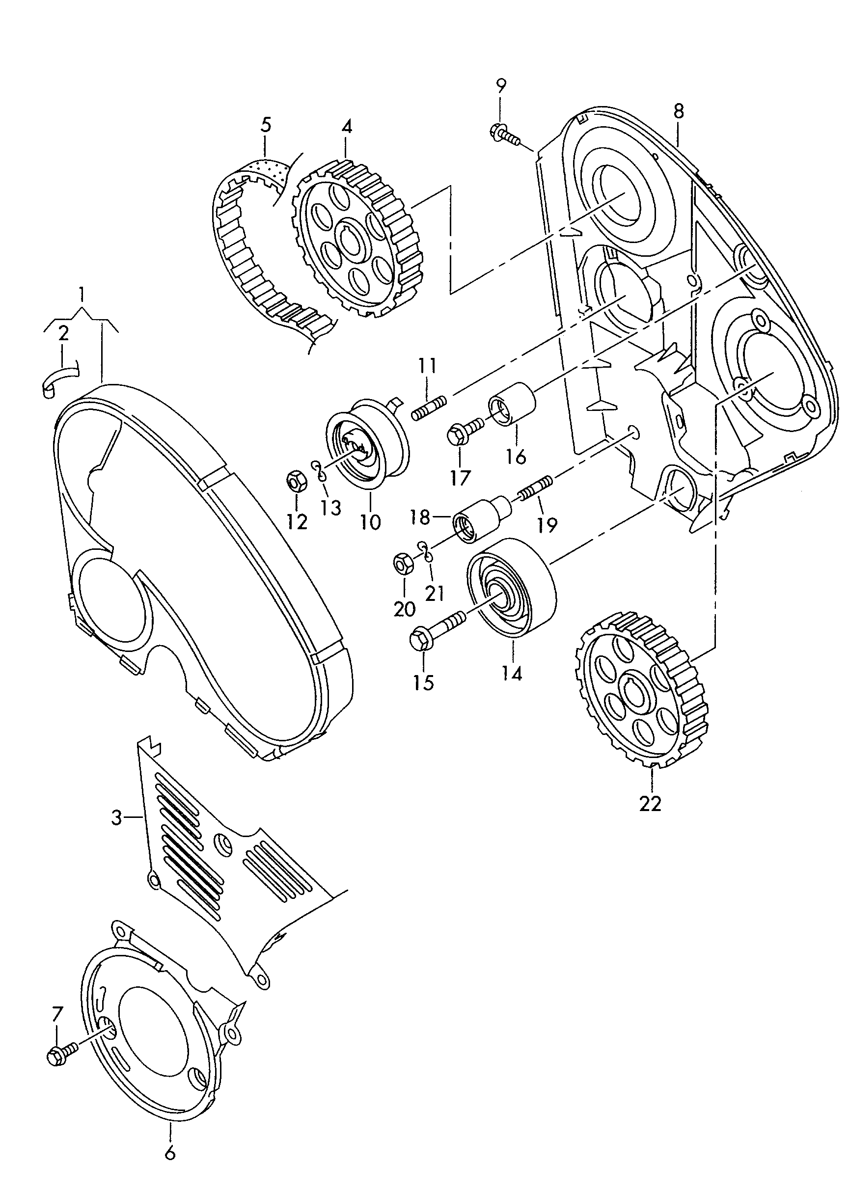 Timing Belt CT1044 038109119B Compatible With SKODA OCTAVIA I (1U2) OCTAVIA I Combi (1U5) (CONTINENTAL)