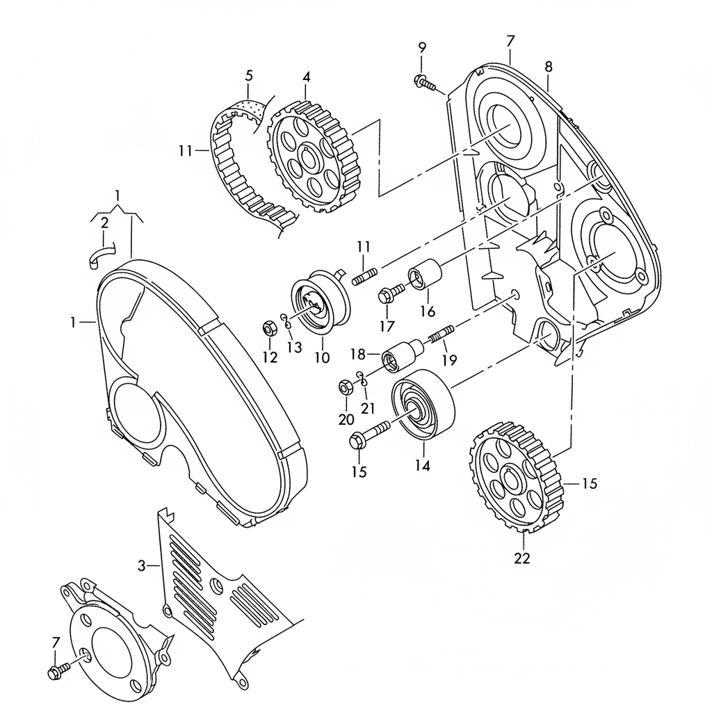 Timing Belt CT1044 038109119B Compatible With SKODA OCTAVIA I (1U2) OCTAVIA I Combi (1U5) (CONTINENTAL)
