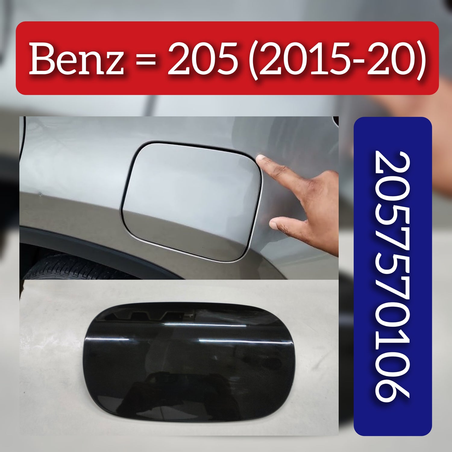 Fuel Tank Cap 2057570106 A2057570106 Compatible With MERCEDES BENZ C-CLASS W205 (2015-2020)