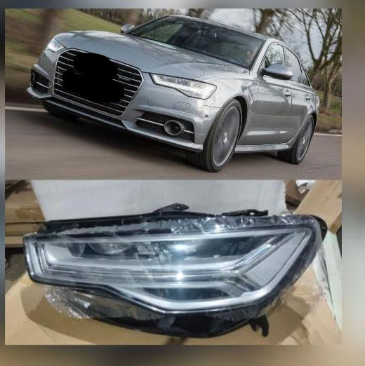 Headlight Headlamp Left 4GD941773 & Right 4GD941774 (Without Blaster) Compatible With AUDI A6 4G  (2016-2018)