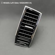 Black Ac Vent Grille Assembly Center-Left 56G820951 & Center-Right 56G820952  & Right 56G819702 & Left 56G819701 Compatible With Skoda Kodiaq