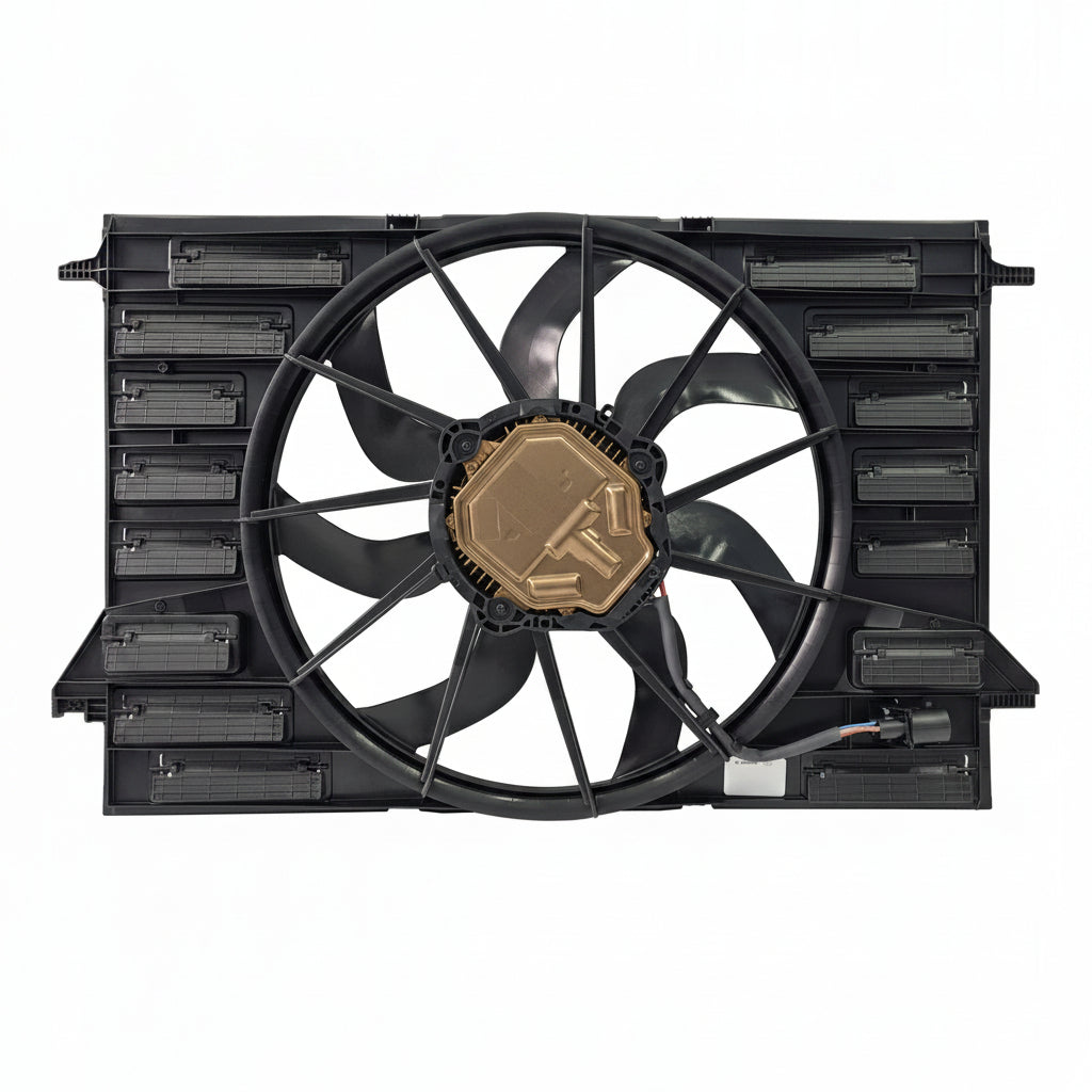 Cooling Radiator Fan Assembly Base 8W0959455M 8W0959455F 8W0959455J Compatible With AUDI A4 B9 (8W2, 8WC) | A4 / S4 & A6 C8 (4A2) & A7 Sportback (4KA) | A7 / S7 & Q7 (4MB, 4MG, 4MQ)
