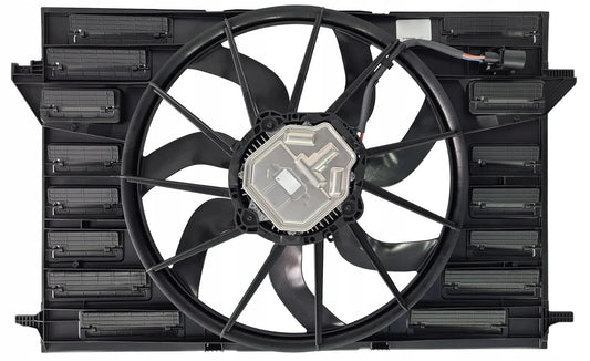 Cooling Radiator Fan Assembly Base 8W0959455M 8W0959455F 8W0959455J Compatible With AUDI A4 B9 (8W2, 8WC) | A4 / S4 & A6 C8 (4A2) & A7 Sportback (4KA) | A7 / S7 & Q7 (4MB, 4MG, 4MQ)