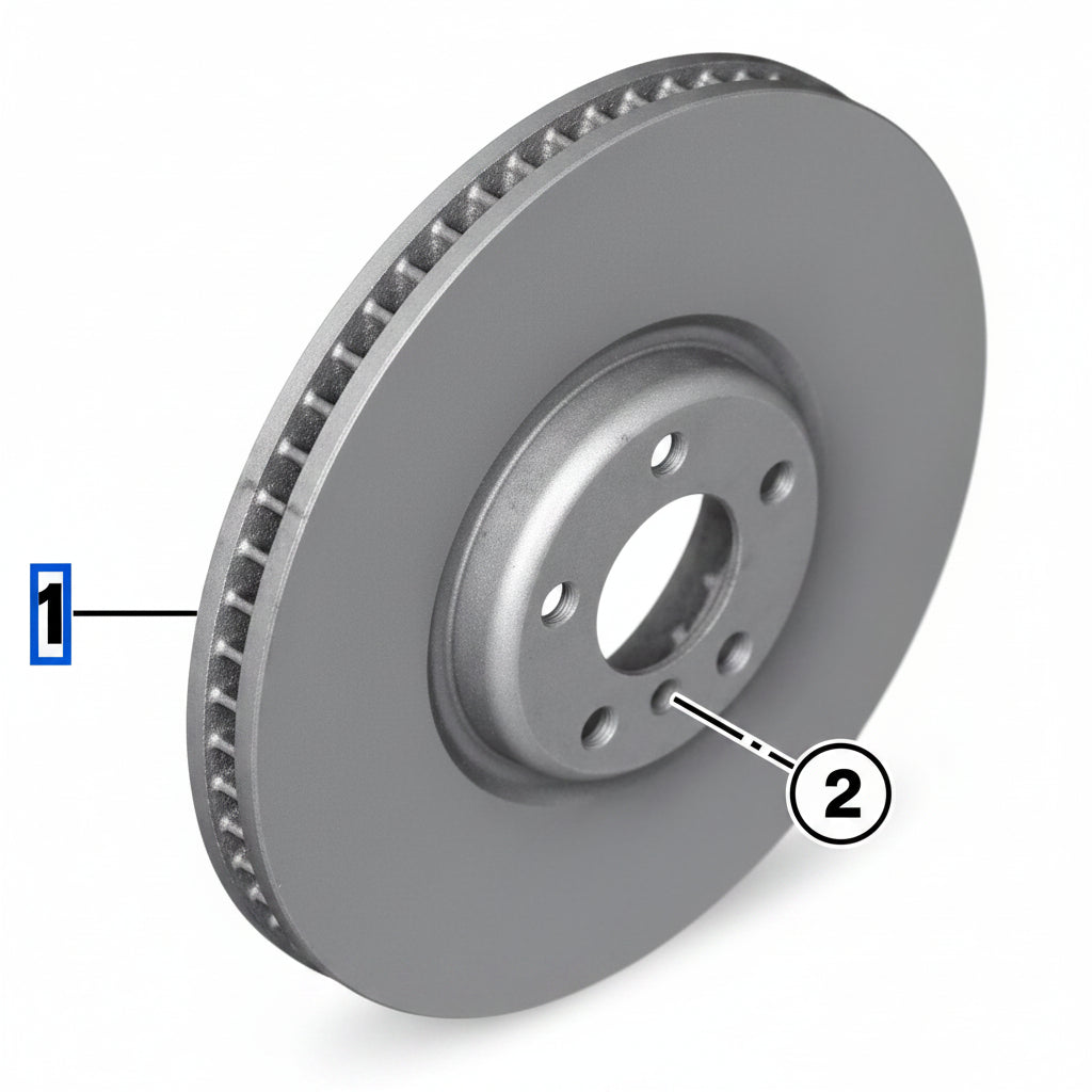 Rear Brake Disc Set 34106877212 34108860611 34106880060 Compatible With BMW 3 Series G20 G28