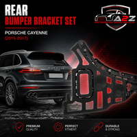 Rear Bumper Bracket Set Left 95850537750 & Right 95850537850 Compatible With Porsche Cayenne (2015-2017) Tag No.212