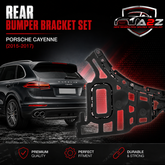 Rear Bumper Bracket Set Left 95850537750 & Right 95850537850 Compatible With Porsche Cayenne (2015-2017) Tag No.212