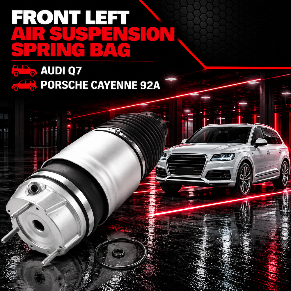 Front Left Air Suspension Spring Bag 7P6616039K 7P6616039N Compatible With AUDI Q7 & PORSCHE CAYENNE 92A
