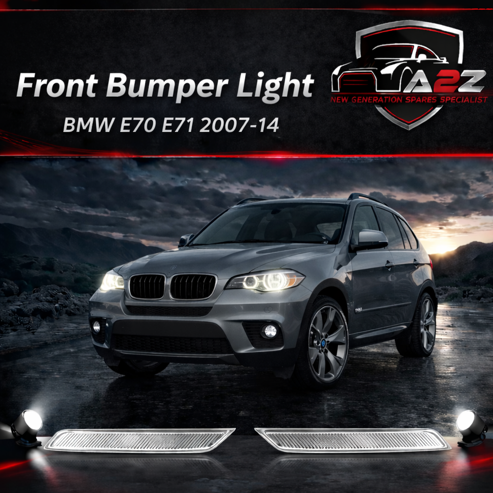 Front Bumper Reflector Left 63147187087 & Right 63147187088 Compatible with BMW X5 E70 & X6 E71 2007-2014 Tag-FBL-07