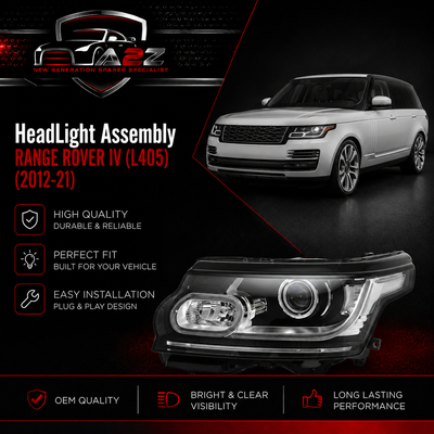 Complete Headlight Assy Right LR067204 & Left LR067213 Compatible With RANGE ROVER IV (L405)  (2012-21)Tag No.02