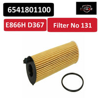 Oil Filter E866H D367 & 6541801100 & OX823/6 6541840025 A6541801100 A6541840025 Compatible With MERCEDES-BENZ C-CLASS (W205) & CLS (C257) & E-CLASS (W213) & G-CLASS (W463) & GLE (V167) & GLS (X167) & S-CLASS (W222, V222, X222)  Tag : 131