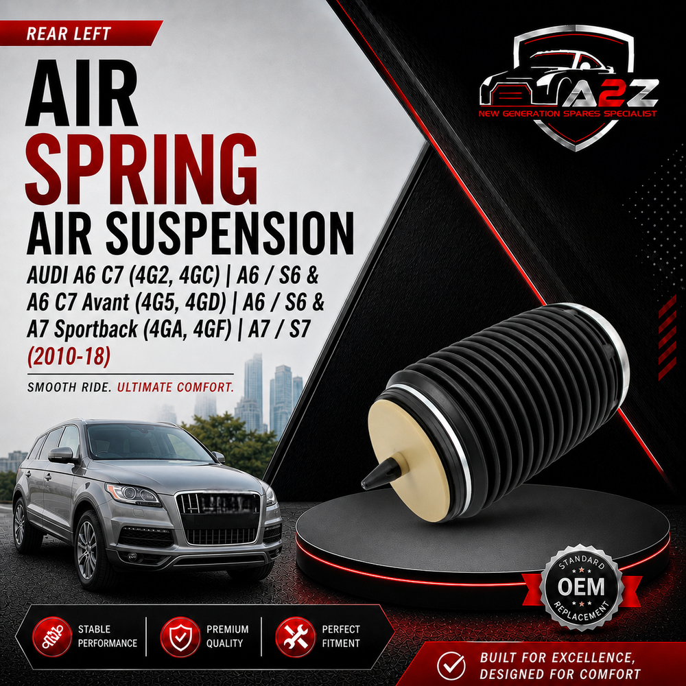 Rear Left  Air Spring Air Suspension 4G0616001Q 4G0616001K 4G0616001R 4G0616001S 4G0616001T Compatible With AUDI A6 C7 (4G2, 4GC) | A6 / S6 & A6 C7 Avant (4G5, 4GD) | A6 / S6 & A7 Sportback (4GA, 4GF) | A7 / S7 (2010-18)