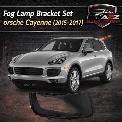 Fog Lamp Bracket Set Left 958505333459B9 & Right 958505334459B9 Compatible With Porsche Cayenne (2015-2017) Tag No.201
