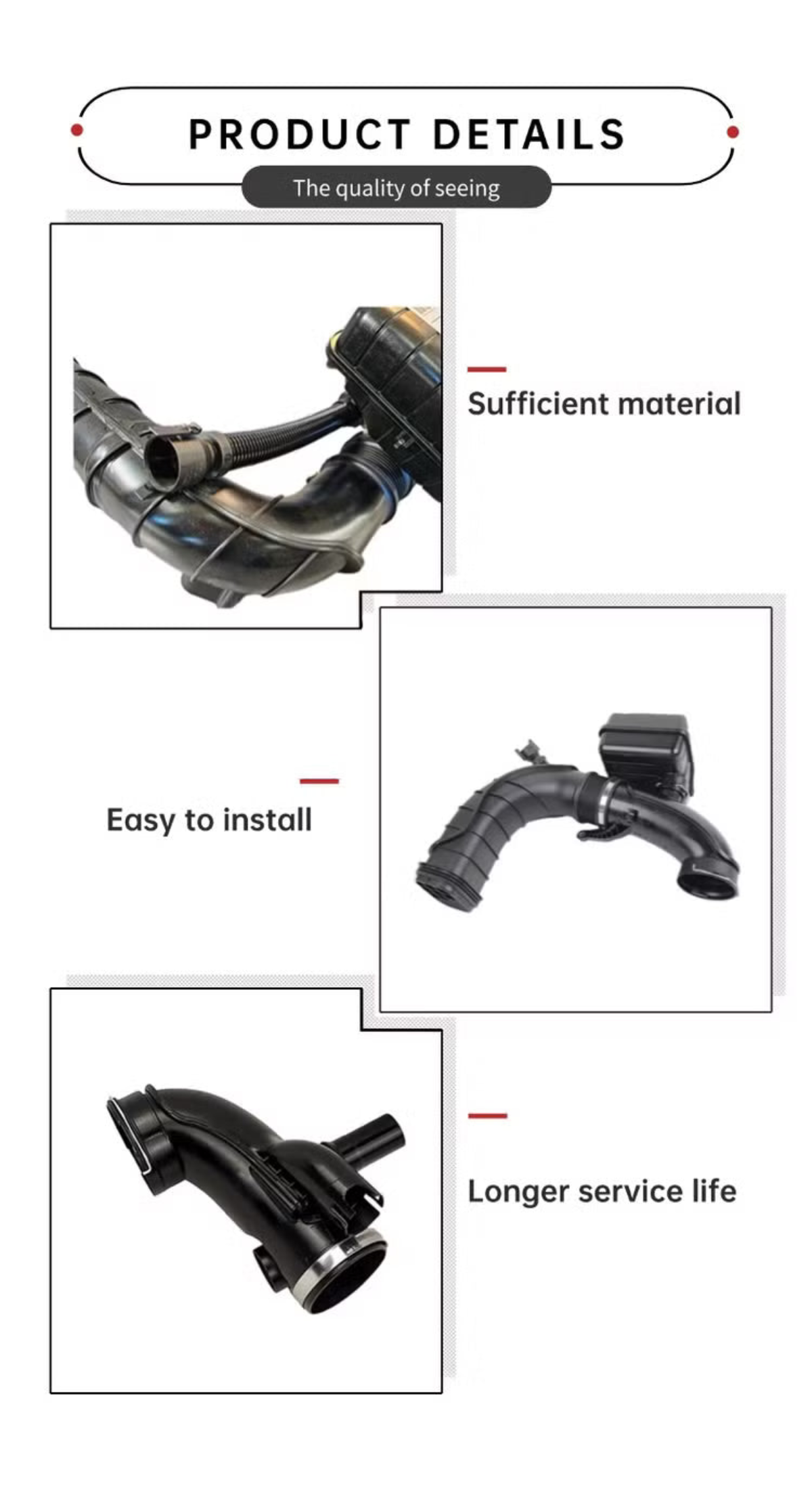 Air Intake Pipe/ Hose 13718517608 Compatible With BMW X3 F25