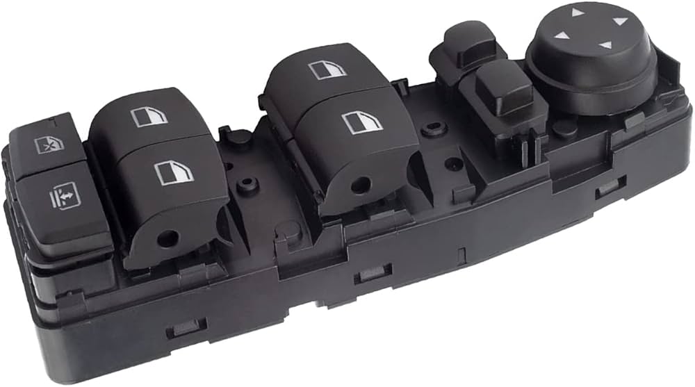 BMW 5 Series E60 P.W Switch Black 6-pin 61319241956 61319241916 61319241915 61319163574 Tag-SW-02