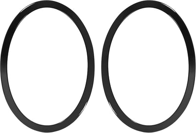 Headlight Chrome Bezel Ring Trim Left 51137449209 & Right 51137449210 Compatible With MINI F55 & F56 (Glossy Black 2014-2020)