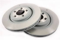 Front Brake Disc Set C2C25336 C2P26267 Compatible With JAGUAR XF I (X250) XJL (ALBRO)