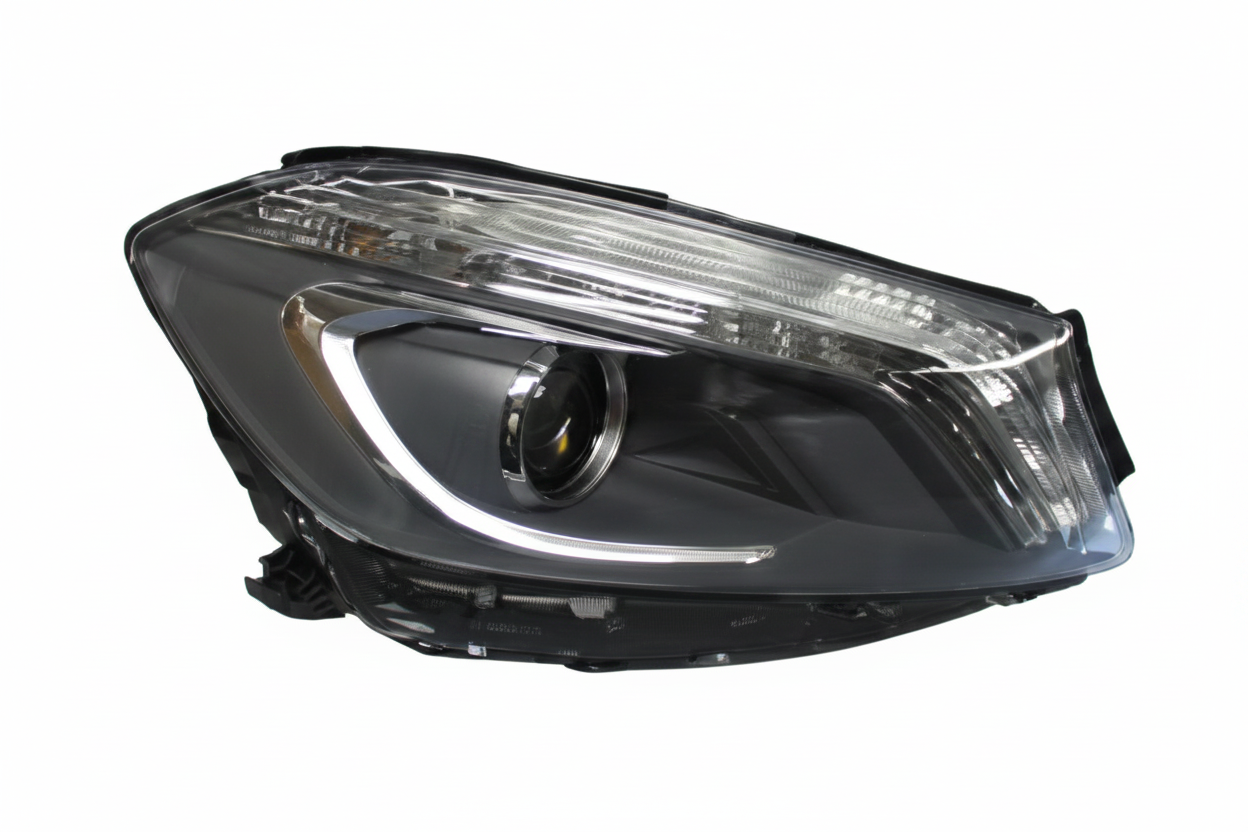 Headlight Headlamp Left A1768201161 & Right A1768201261 (Without Blaster) Compatible With MERCEDES-BENZ A-CLASS (W176) (2012-2015)