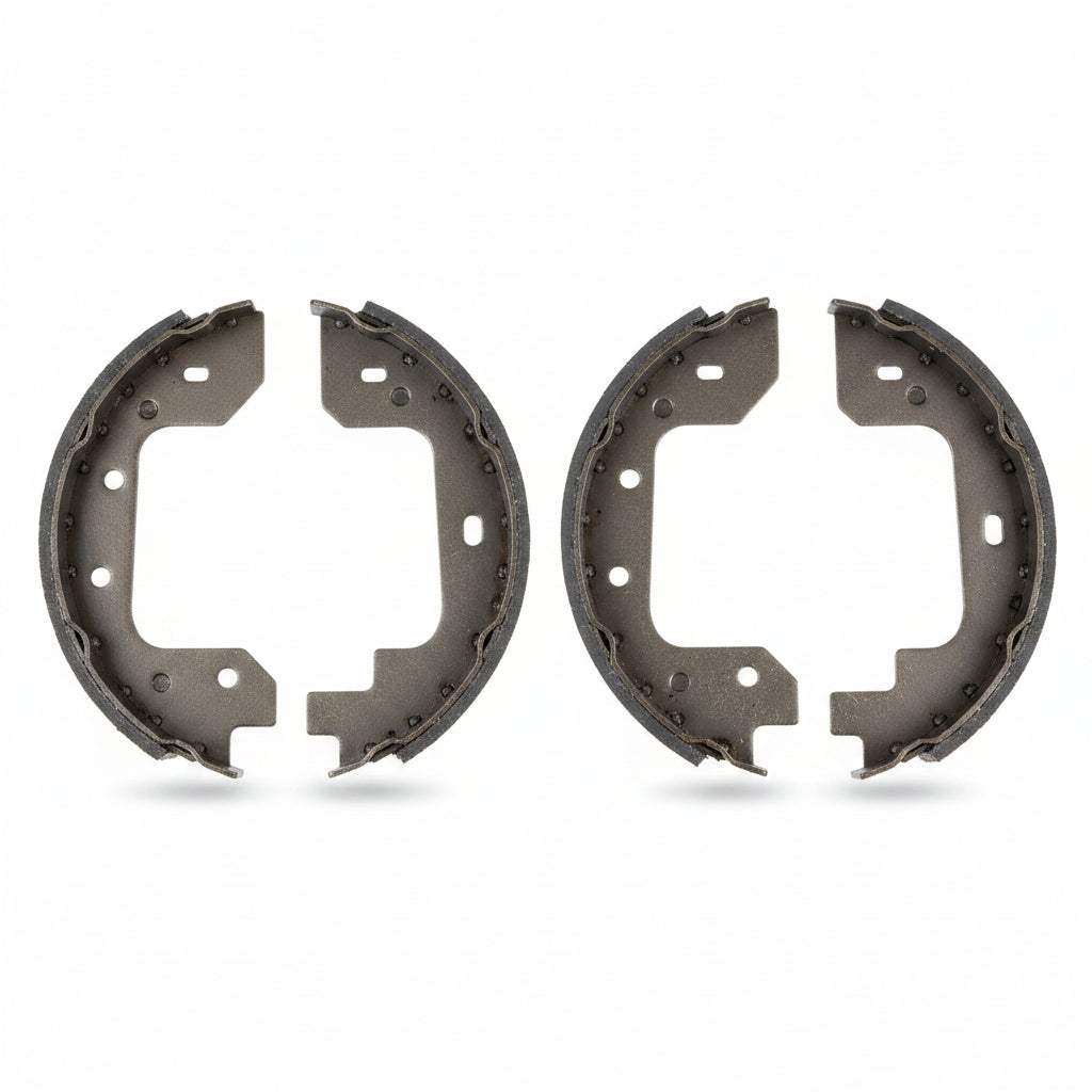 Rear Parking Brake Shoe Set 34410393646 34416780041 Compatible With BMW 5 Series E60 F07 & 7 Series (E65, E66, E67) & 7 Series  (F01, F02, F03, F04) & X5 (E70) & X5 (F15, F85) & X6 (E71, E72) & X6 (F16, F86)