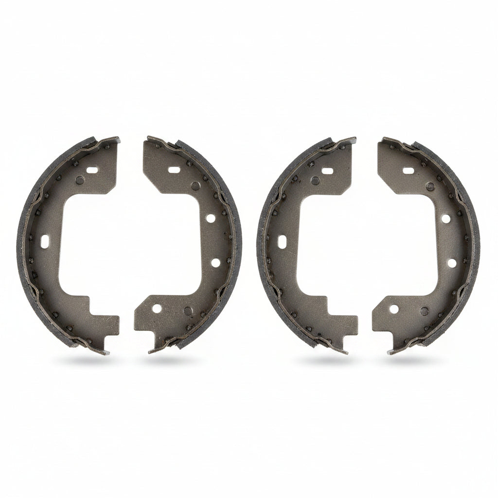 Rear Parking Brake Shoe Set 34410393646 34416780041 Compatible With BMW 5 Series E60 F07 & 7 Series (E65, E66, E67) & 7 Series  (F01, F02, F03, F04) & X5 (E70) & X5 (F15, F85) & X6 (E71, E72) & X6 (F16, F86)