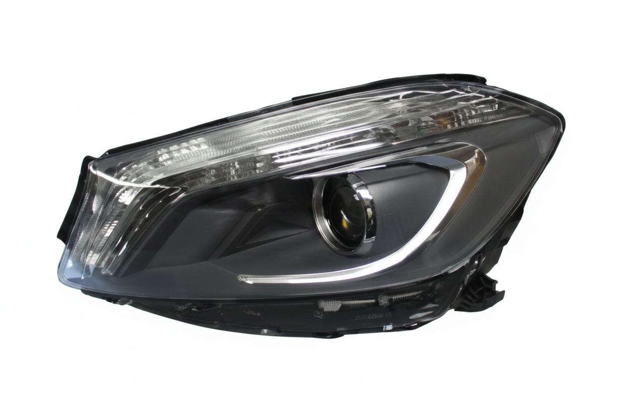 Headlight Headlamp Left A1768201161 & Right A1768201261 (Without Blaster) Compatible With MERCEDES-BENZ A-CLASS (W176) (2012-2015)