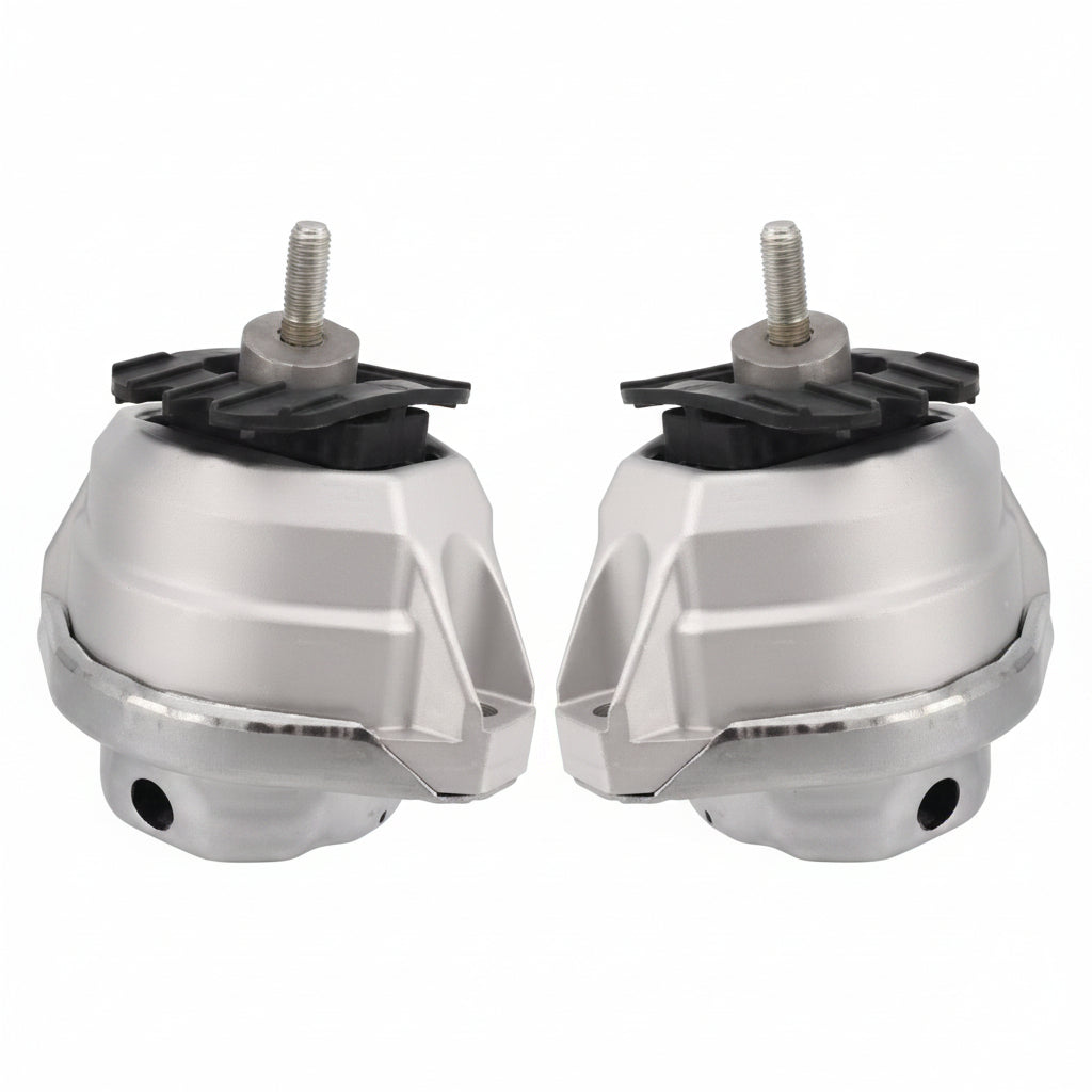 Engine Motor Mount Set Compatible With BMW 5 Series E60 Engine Motor Mount Left 22116761089 & Right 22116761090