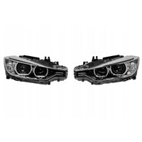 Complete Headlight Assembly (Xenon Performance) Left 63116339385 63117339385 63117314531 & Right 63117339386 63117314532 (Without Blaster) Compatible With BMW 3 Series F30 (2011-2015)  Projector Tag No.55