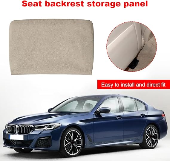 Beige Seat Storage Pocket Cover 20591053208T32 Compatible With Mercedes Benz C-CLASS W205 & E-CLASS W213 & GLC W253  & CLS W257