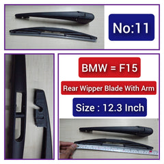 Rear Wiper Blade (12.3 Inch) With Arm Compatible with BMW X5 F15 Tag-WBR-11