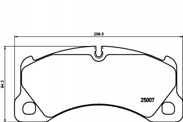 Front Brake Pad 95B698151E 95B698151D 2500701 P65021 Compatible With PORSCHE PANEMERA