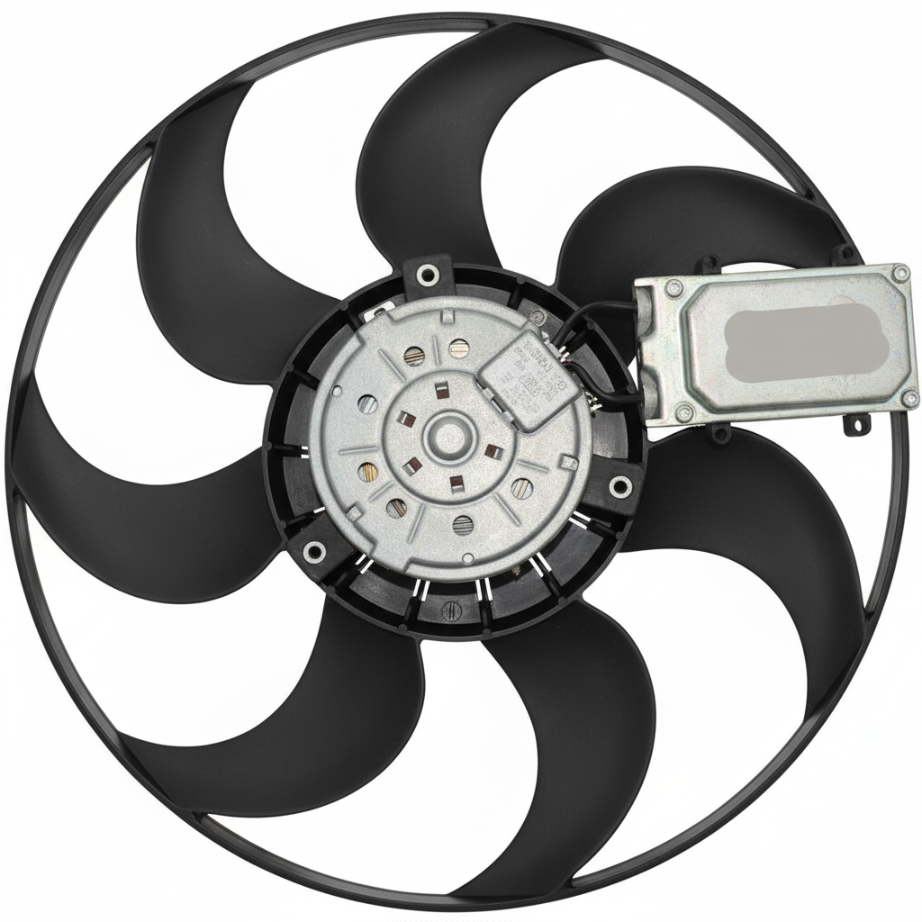 Engine Cooling Fan Motor Fan Assembly 4F0959455E Compatible With AUDI A6 C6 (4F2) | A6 / S6