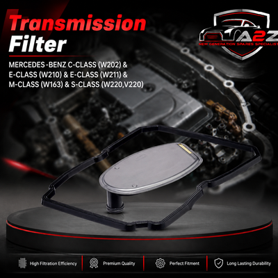 Transmission filter A1402770095 & E87H D153 & HX81/1D 1402770095 1402710060 1402710080 Compatible With MERCEDES-BENZ C-CLASS (W202) & E-CLASS (W210) & E-CLASS (W211) & M-CLASS (W163) & S-CLASS (W220,V220) Tag : 141