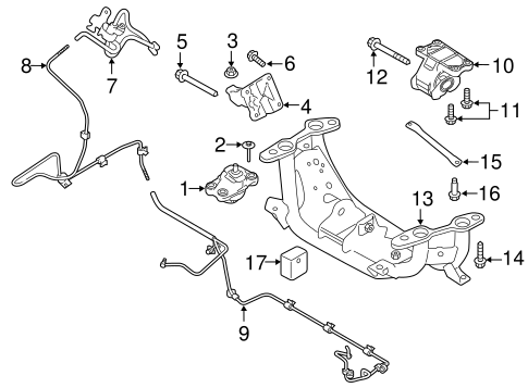 Engine Mounting LR051516 Compatible With RANGE ROVER III (L322) & RANGE ROVER IV (L405) & RANGE ROVER SPORT II (L494)