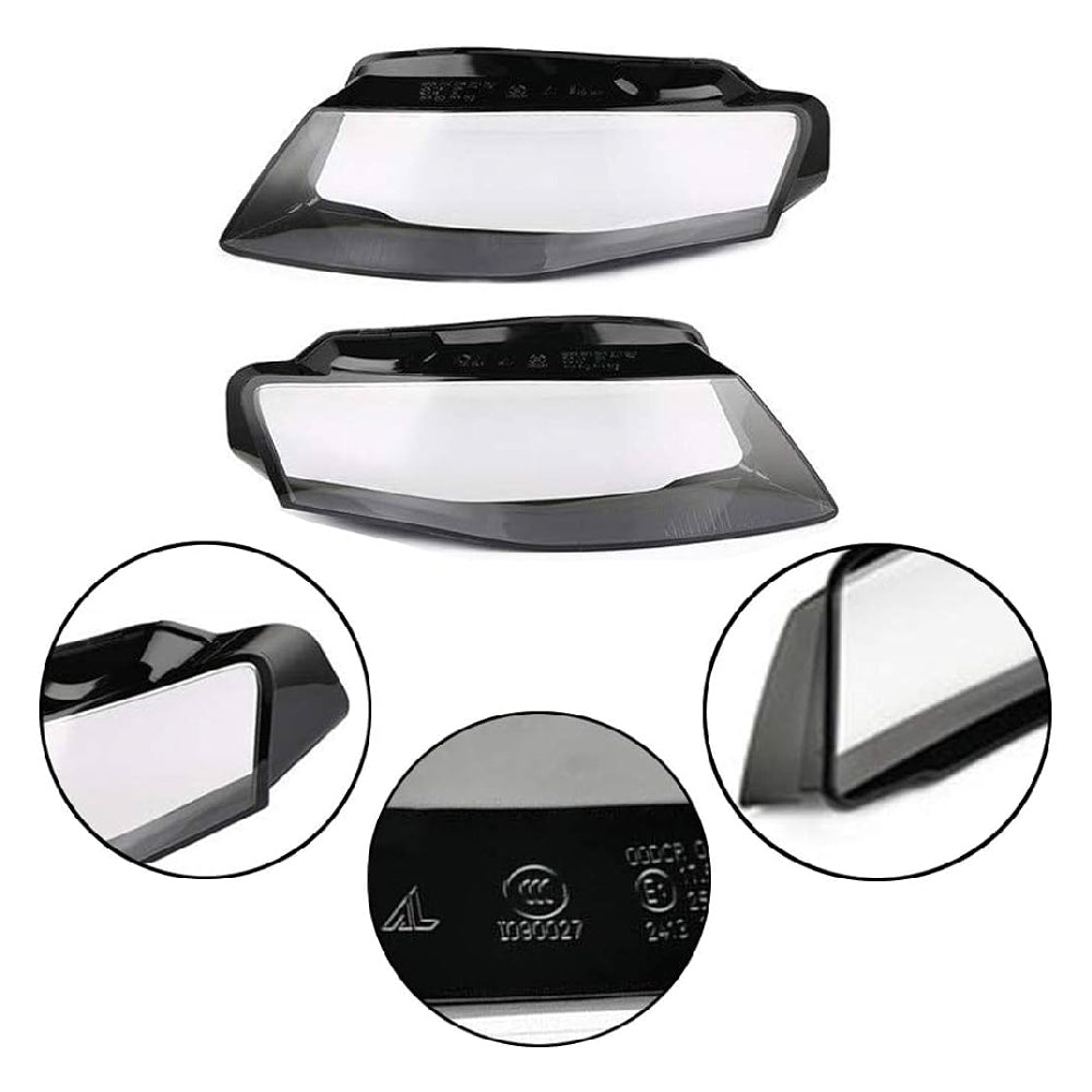 Front Headlight Glass Compatible With Audi A4 B8 (2012-2015)