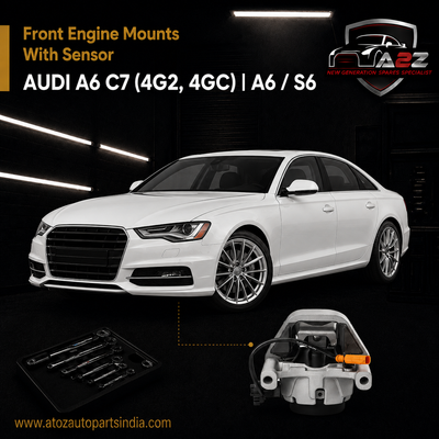 Front Engine Mounts With Sensor 4G0199381NT Compatible With AUDI A6 C7 (4G2, 4GC) | A6 / S6