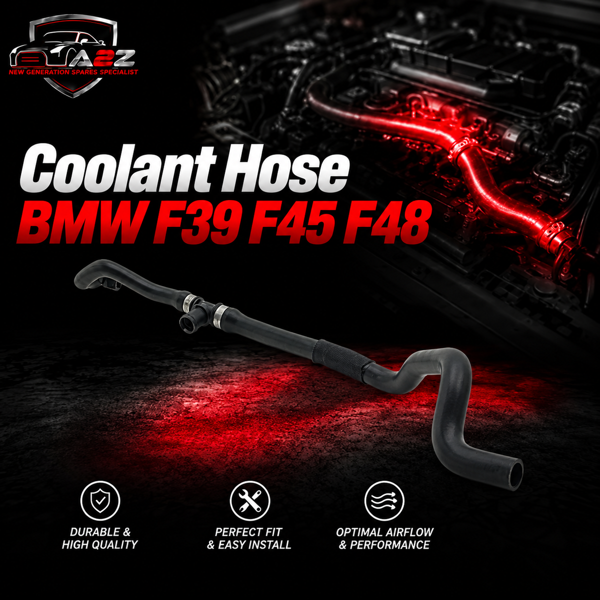 Coolant Hose 64219250564 Compatible With BMW F39 F45 F48