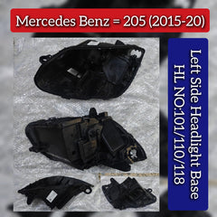 Headlight Base Compatible With Mercedes Benz W205 (2015-2020) Tag No.101/110/118