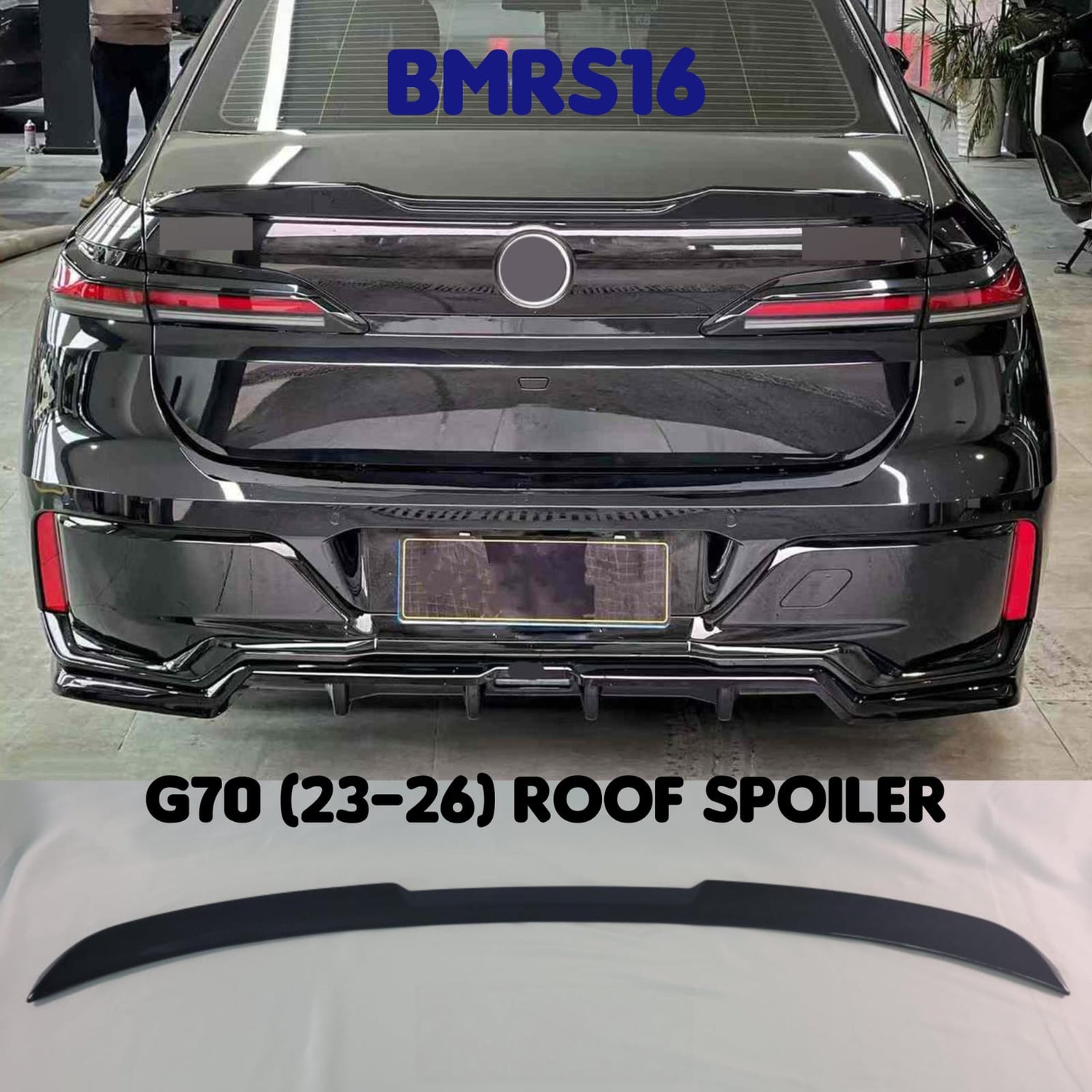 Rear Roof Spoiler BMRS16 Compatible With BMW G70 (2023-26)