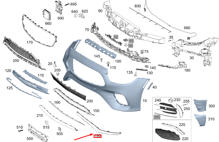Front Bumper Chrome Left 2138852103 & Right 2138852203 Compatible With Mercedes-Benz E-CLASS W213 (2020-2024) Tag No.274