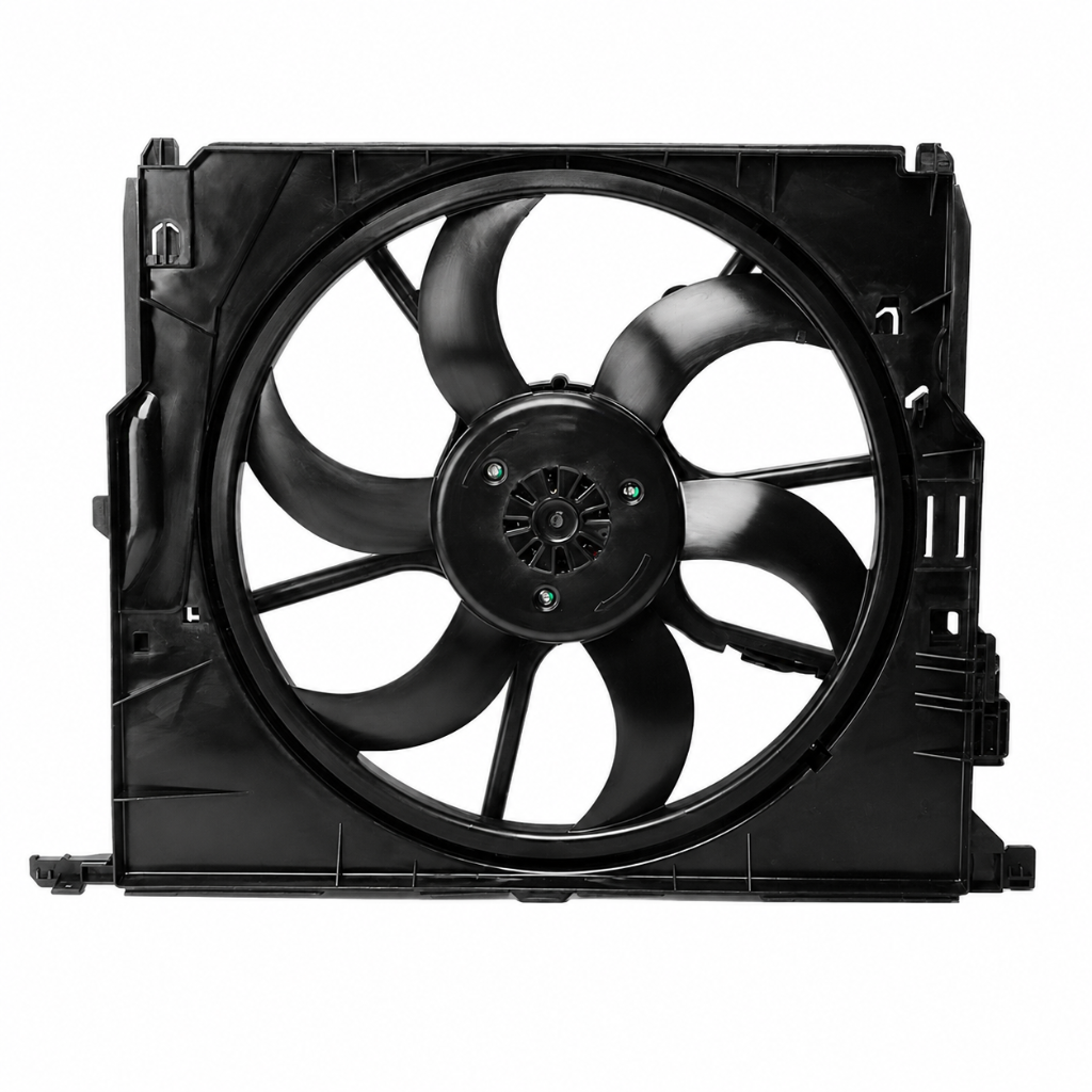 Engine Radiator Cooling Fan Assembly 17428509740 17417589031 17427804620 Compatible With BMW 5 Series (F10) & 6 Convertible (F12)
