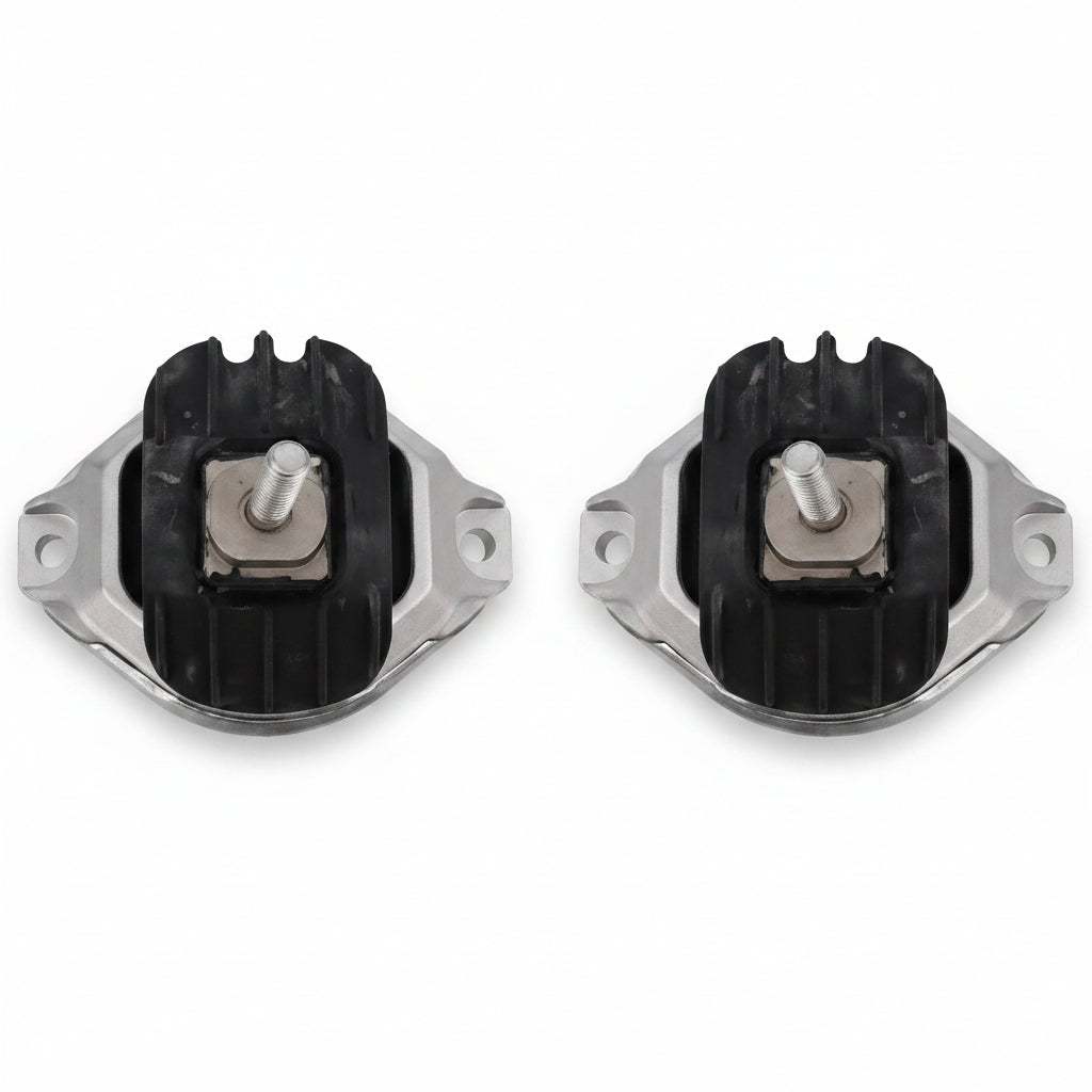 Engine Motor Mount Set Compatible With BMW 5 Series E60 Engine Motor Mount Left 22116761089 & Right 22116761090