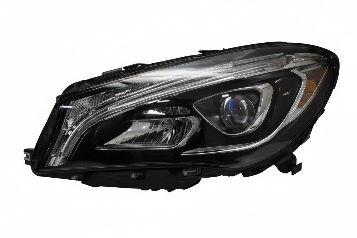 Headlight Headlamp Left A1178206761 & Right A1178206861 (Without Blaster) Compatible With MERCEDES-BENZ CLA (W117) 2017-2018