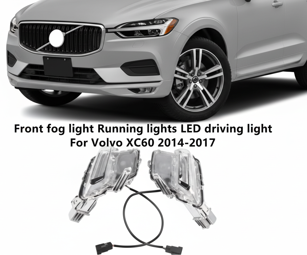 Fog Lamp Fog Light Compatible With Volvo XC60 (2014-2018) Fog Lamp Fog Light Left 31364330 & Right 31364331