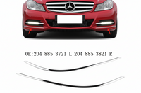 Front Bumper Chrome Left 2048853721 & Right 2048853821 Compatible With MERCEDES-BENZ C-CLASS W204 New Tag No.114