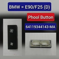 Air Conditioning  Panel Switch Button Air Volume Key  64119344143-MA Compatible with BMW 3 Series (E90) 7 X1 (E84) & X3 (F25)