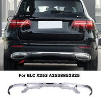 Rear Bumper Chrome 2538852325 Compatible With MERCEDES BENZ GLC X253 2016-2019 Tag No.123