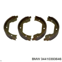 Rear Parking Brake Shoe Set 34410393646 34416780041 Compatible With BMW 5 Series E60 F07 & 7 Series (E65, E66, E67) & 7 Series  (F01, F02, F03, F04) & X5 (E70) & X5 (F15, F85) & X6 (E71, E72) & X6 (F16, F86)