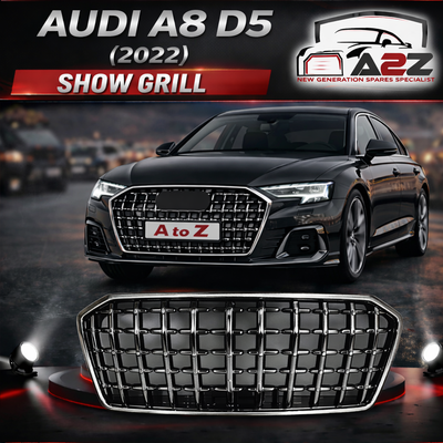S8 Black And Chrome Upgrade Show Grill Compatible With AUDI A8 D5 (2023-25) Tag No.121