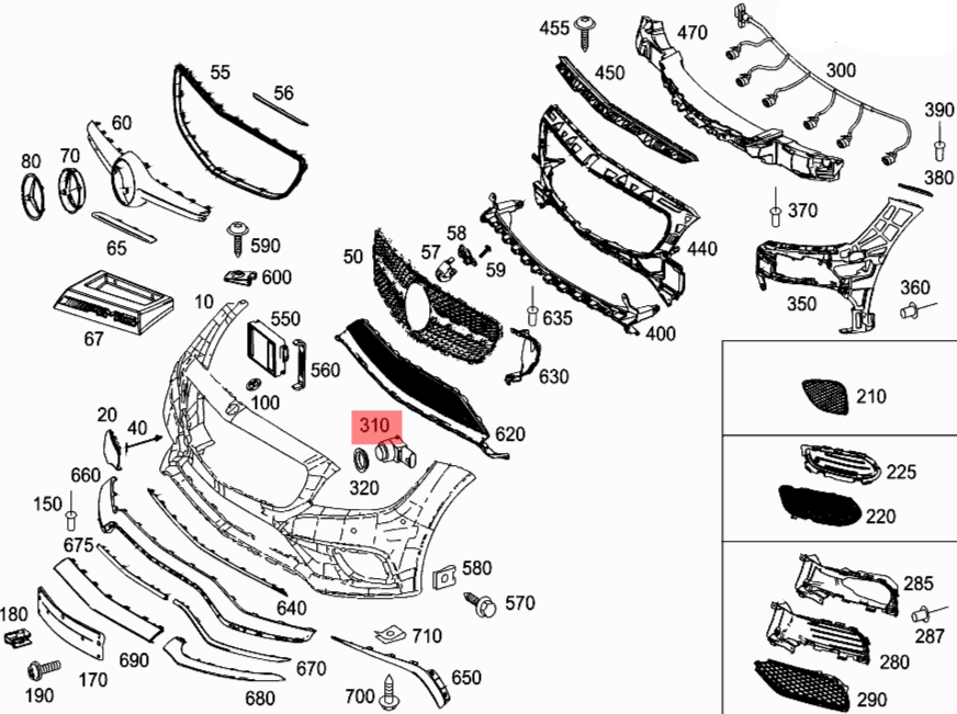 Parking Distance Control Sensors A0009059300 0009055504 Compatible With  AUDI A3 & BMW X1 F48, X5 F15 Tag-PS-20
