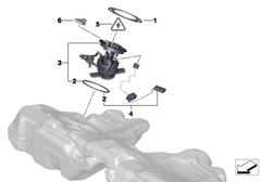 16117260644 Fuel Pump Assembly For BMW 5 Series F10 Tag-F-04